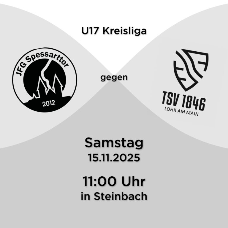 2025.11.15 Spielankündigung, U17, JFG - TSV Lohr