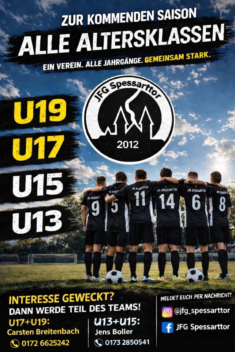 zur kommenden Saison alle Altersklassen